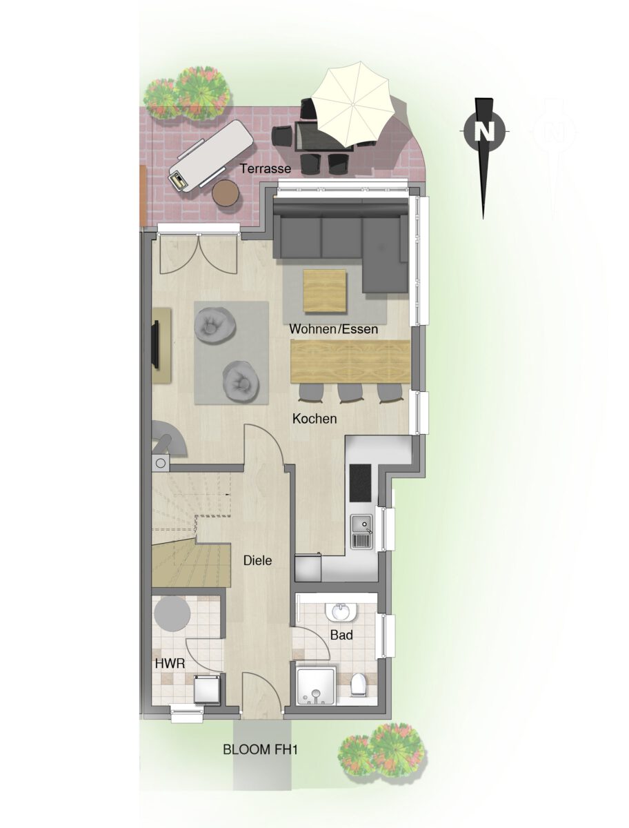 Grundriss Erdgeschoss Min Bloom 1