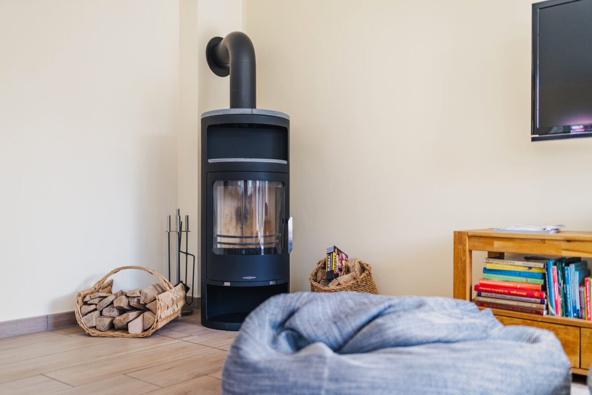 Kamin und davor entspannen